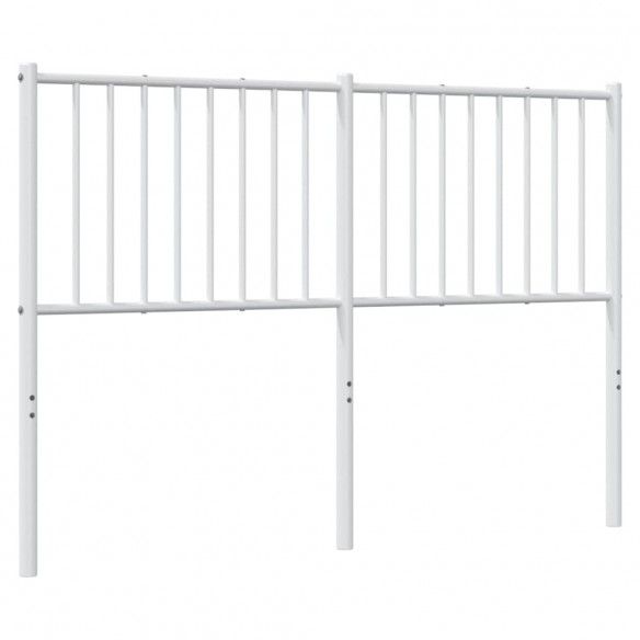 Tête de lit métal blanc 140 cm