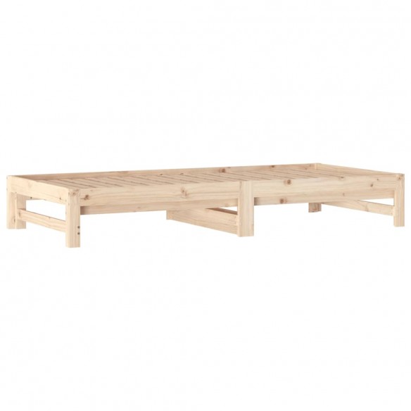 Lit coulissant 2x(90x200) cm Bois de pin massif