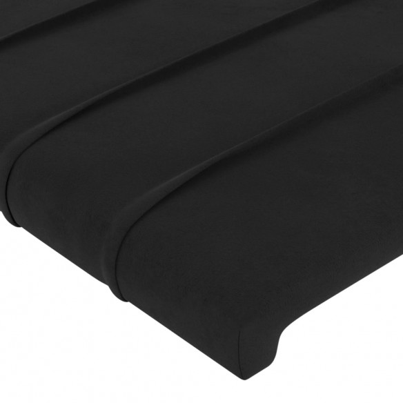 Tête de lit Noir 90x5x78/88 cm Velours