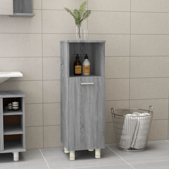 Armoire de bain Sonoma gris 30x30x95 cm Bois d'ingénierie