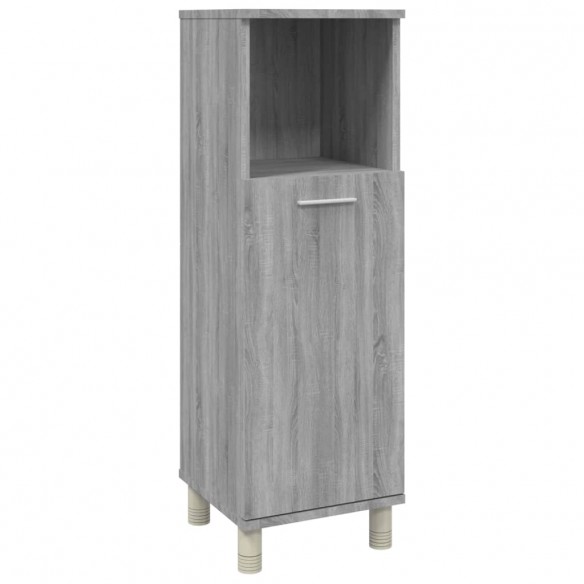 Armoire de bain Sonoma gris 30x30x95 cm Bois d'ingénierie