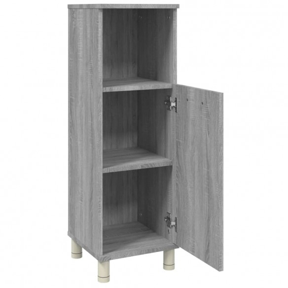 Armoire de bain Sonoma gris 30x30x95 cm Bois d'ingénierie