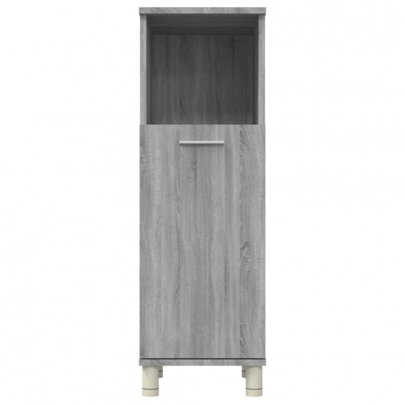 Armoire de bain Sonoma gris 30x30x95 cm Bois d'ingénierie