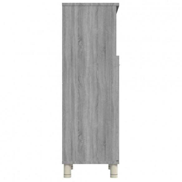 Armoire de bain Sonoma gris 30x30x95 cm Bois d'ingénierie