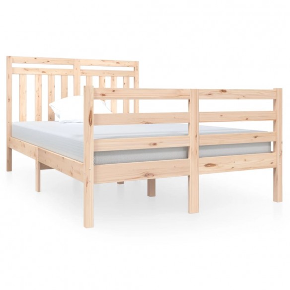 Cadre de lit Bois massif 120x190 cm Petit Double