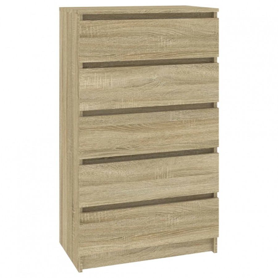 Commode Chêne sonoma 60x36x103 cm 
