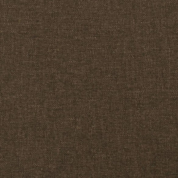 Tête de lit avec oreilles Marron foncé 147x23x78/88 cm Tissu