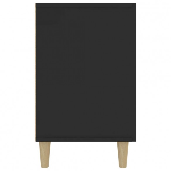 Buffet noir 100x36x60 cm bois d'ingénierie