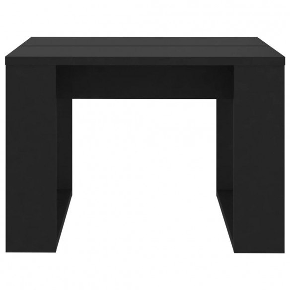 Table d'appoint Noir 50x50x35 cm Aggloméré
