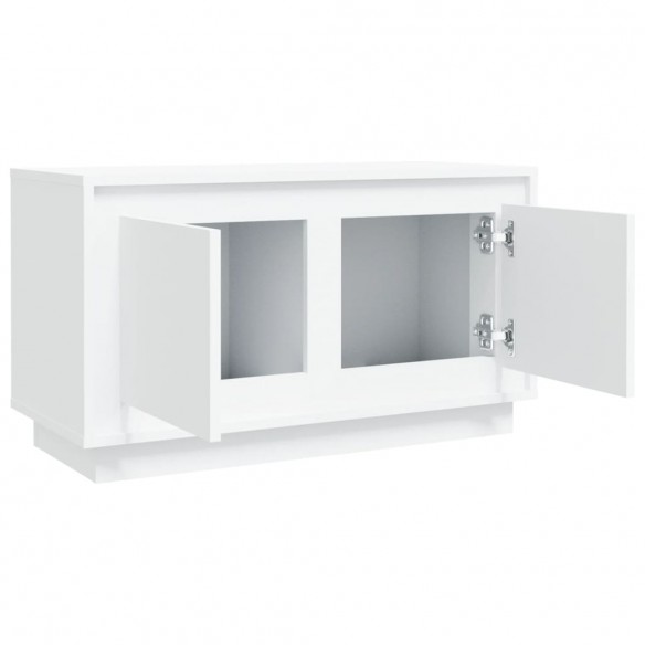 Meuble TV blanc 80x35x45 cm bois d'ingénierie