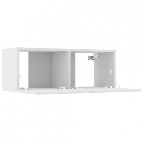 Ensemble de meubles TV 6 pcs Blanc Bois d'ingénierie