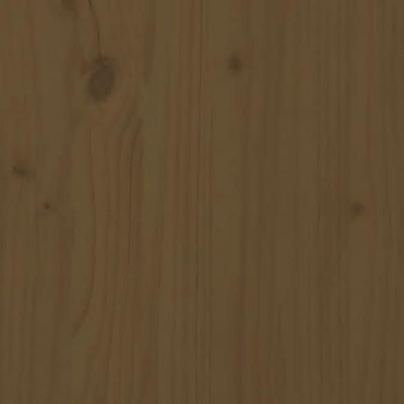 Lit de palette marron miel 100x200 cm bois de pin massif