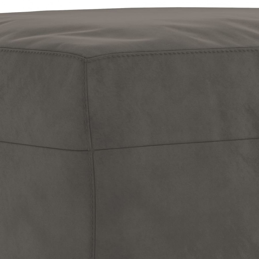 Banc Gris foncé 100x35x41 cm Velours