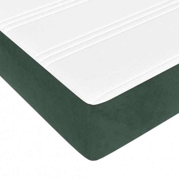 Matelas de lit à ressorts ensachés Vert foncé 160x200x20 cm