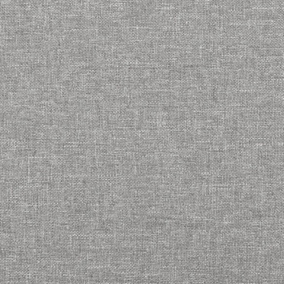 Cadre de lit avec tête de lit Gris clair 90x200 cm Tissu