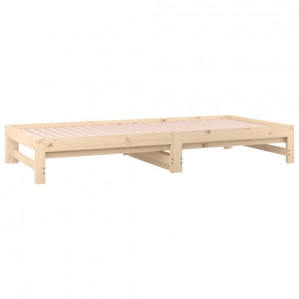 Lit coulissant 2x(90x190) cm Bois de pin massif