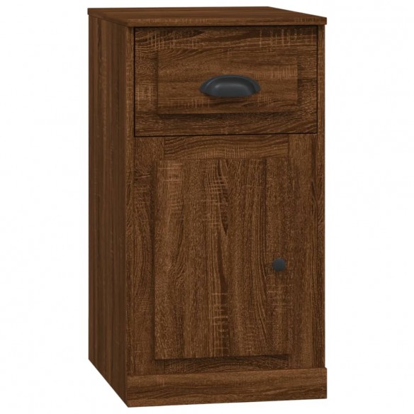 Armoire latérale avec tiroir chêne marron 40x50x75 cm