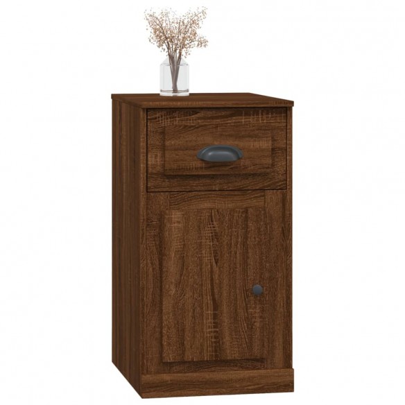 Armoire latérale avec tiroir chêne marron 40x50x75 cm