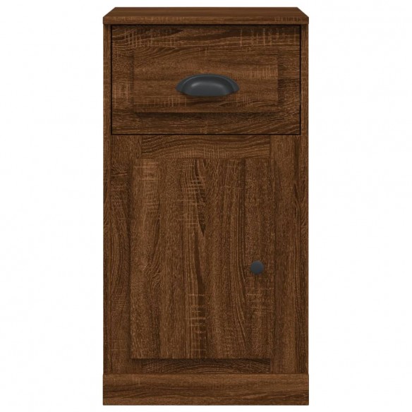 Armoire latérale avec tiroir chêne marron 40x50x75 cm