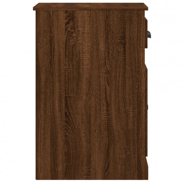 Armoire latérale avec tiroir chêne marron 40x50x75 cm