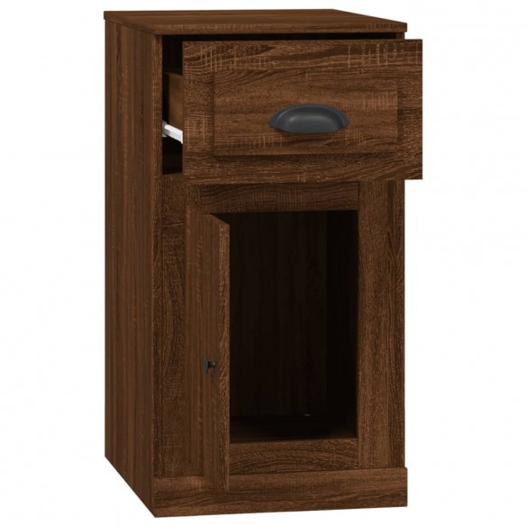 Armoire latérale avec tiroir chêne marron 40x50x75 cm