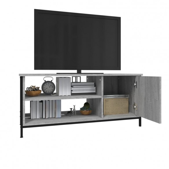 Meuble TV sonoma gris 100x40x45 cm bois d'ingénierie