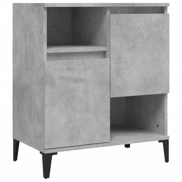 Buffets 3 pcs gris béton 60x35x70 cm bois d'ingénierie