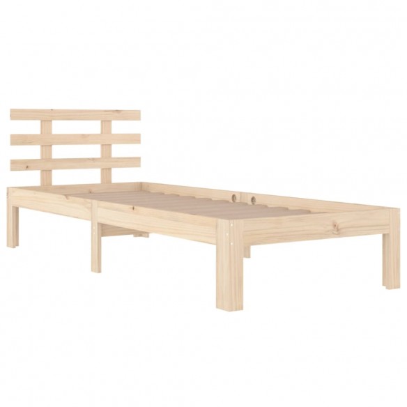 Cadre de lit bois massif 90x190 cm simple