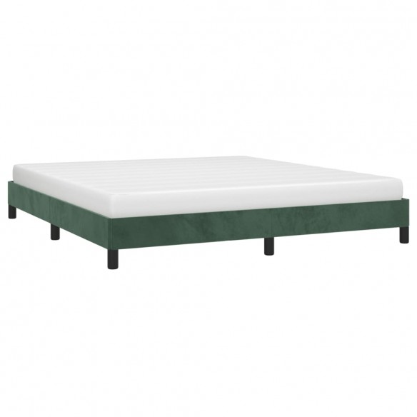 Lit Vert foncé 160x200 cm Velours