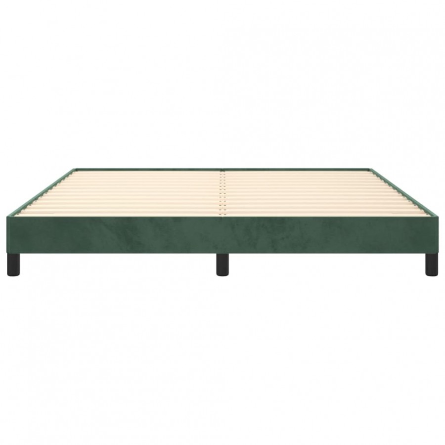 Lit Vert foncé 160x200 cm Velours Lit Vert foncé 160x200 cm Velours