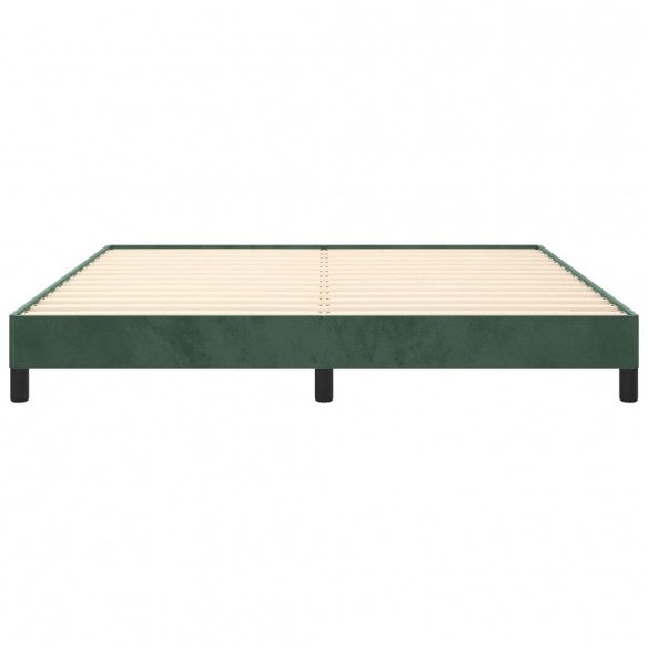 Lit Vert foncé 160x200 cm Velours