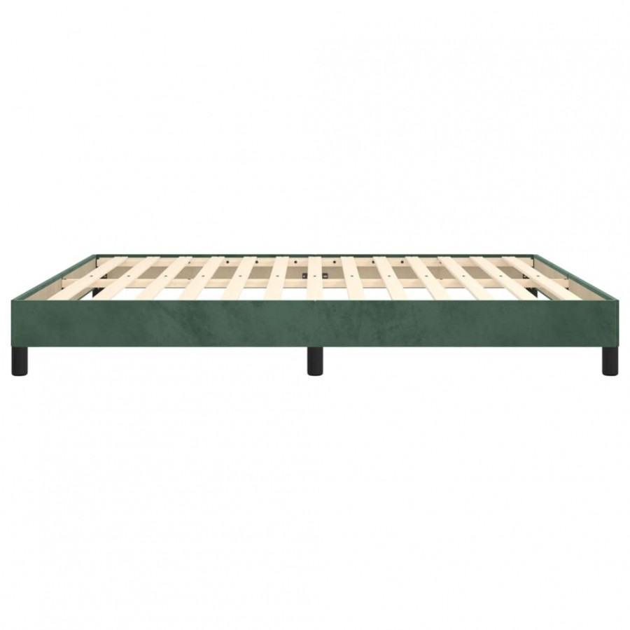 Lit Vert foncé 160x200 cm Velours Lit Vert foncé 160x200 cm Velours