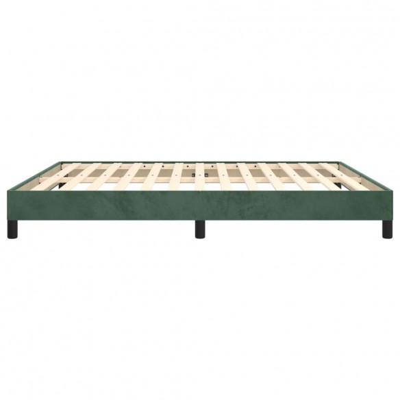 Lit Vert foncé 160x200 cm Velours
