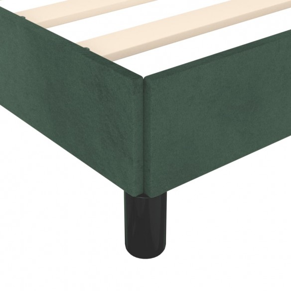 Lit Vert foncé 160x200 cm Velours