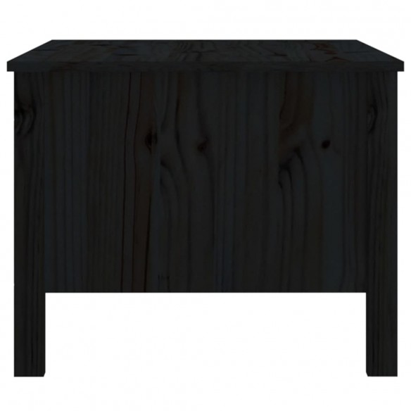 Table basse Noir 100x50x40 cm Bois massif de pin