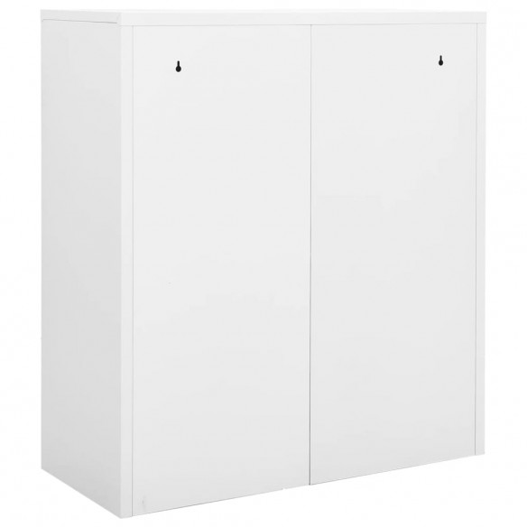 Armoire de bureau Blanc 90x40x102 cm Acier