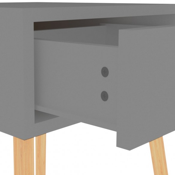 Table de chevet Gris 40x40x56 cm Aggloméré
