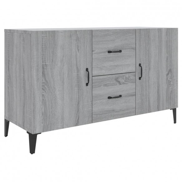 Buffet sonoma gris 100x36x60 cm bois d'ingénierie