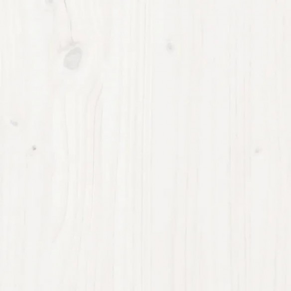 Cadre de lit Blanc Bois de pin massif 120x200 cm