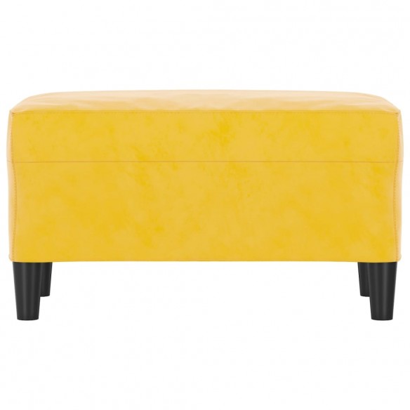 Banc Jaune 70x35x41 cm Velours