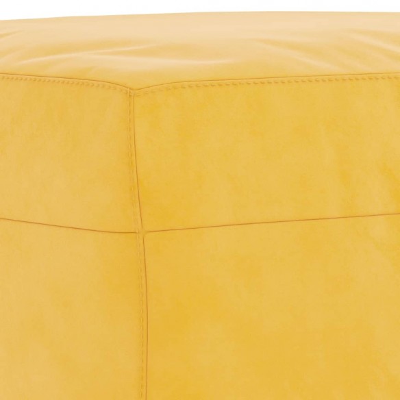 Banc Jaune 70x35x41 cm Velours