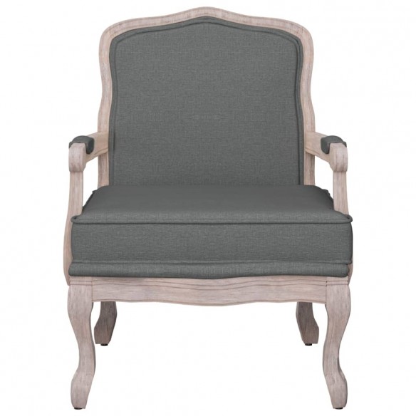 Fauteuil gris foncé 64x64x90 cm tissu