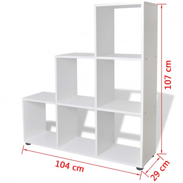 Bibliothèque/étagère 107 cm Blanc