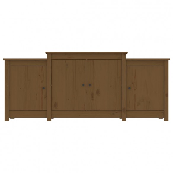 Buffet Marron miel 164x37x68 cm Bois massif de pin