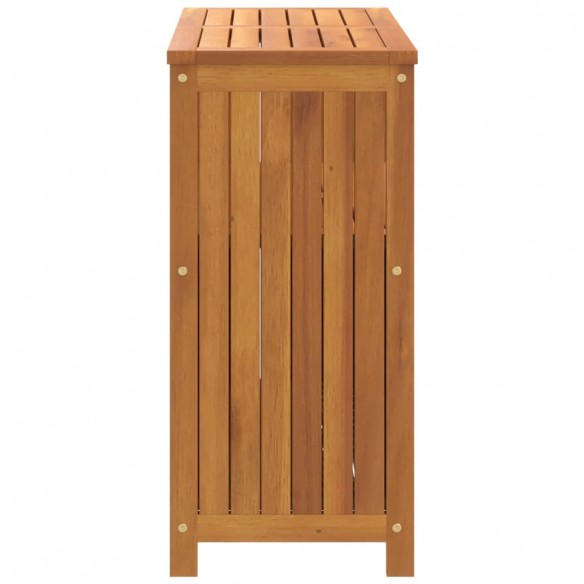 Table console de jardin 80x35x75 cm bois massif d'acacia