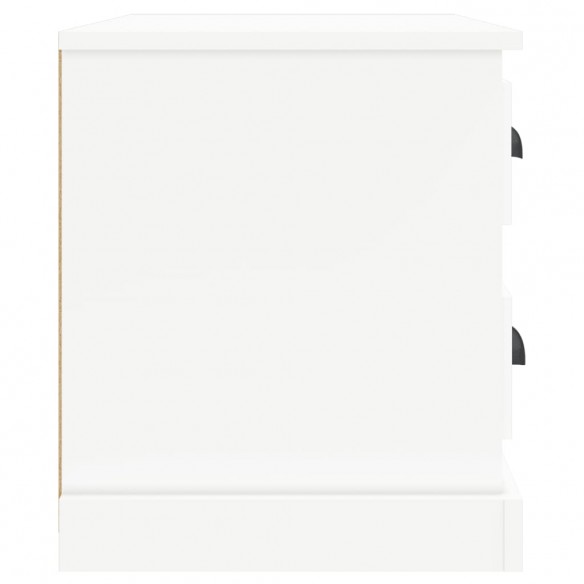 Table de chevet blanc 60x39x45 cm