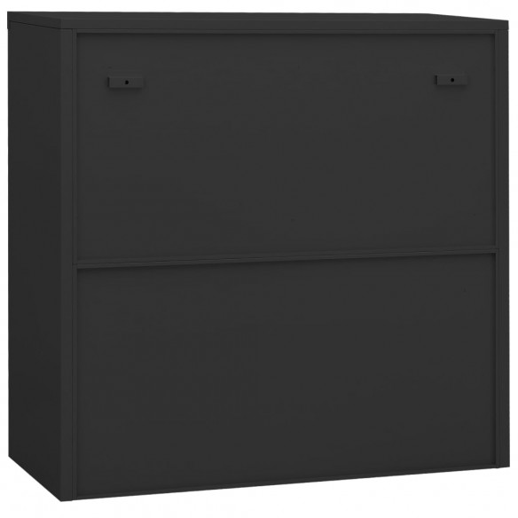 Armoire de bureau Anthracite 90x40x90 cm Acier