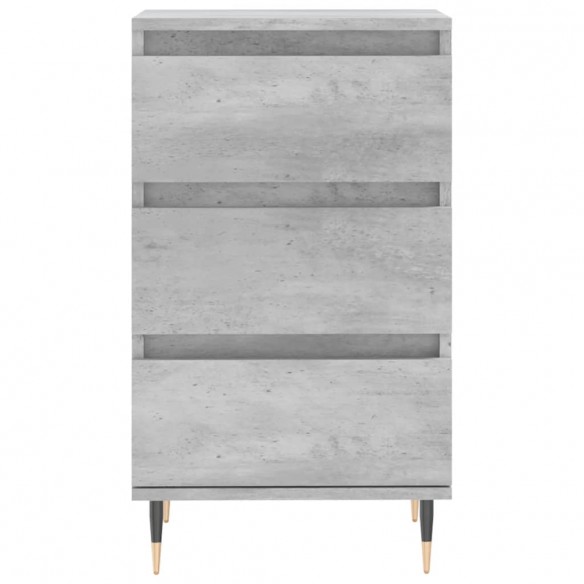 Buffet gris béton 40x35x70 cm bois d'ingénierie