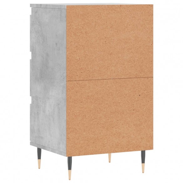 Buffet gris béton 40x35x70 cm bois d'ingénierie