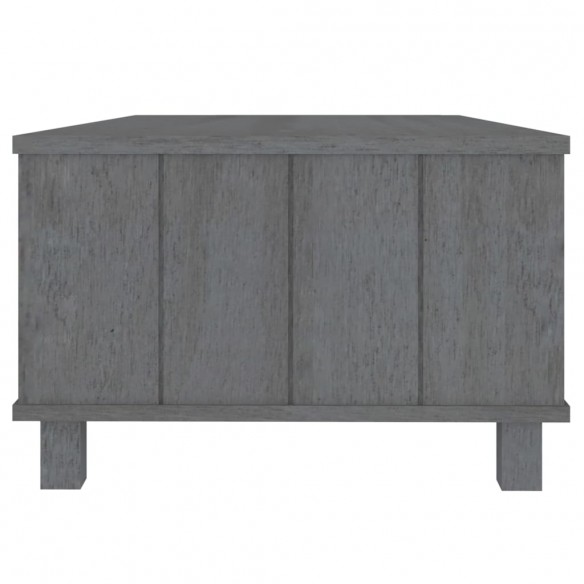 Table basse HAMAR Gris foncé 100x55x35 cm Bois massif de pin